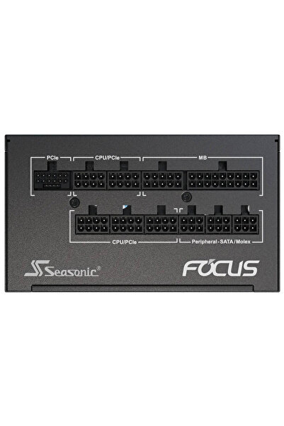 Seasonic Focus GX 80 + ATX 3.1 , PCIe 5.1 Tam Modüler - 850 Watt - 135mm Fan -Siyah