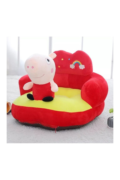 Krista Fotoliu maxi din pluș pentru bebeluși cu spătar - Peppa Pig