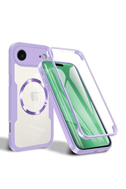 Stef's Cat Carcasă compatibilă cu iPhone 17 Air, policarbonat, violet, cu fol...