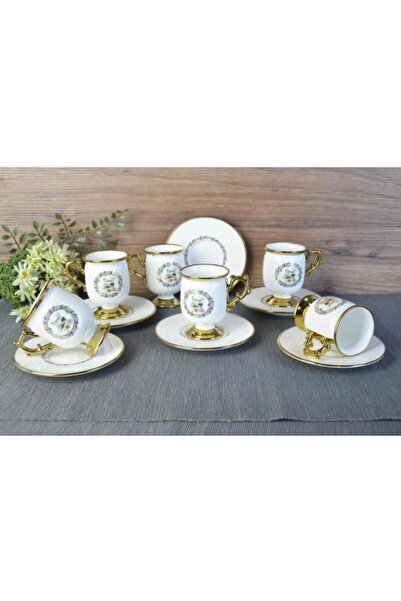 Paçi 6-Piece Stylish Designed Coffee Cup Set for Daily and Special Use