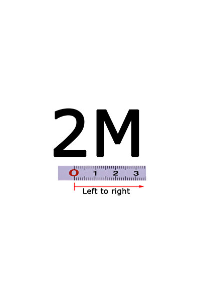 Choice13 شريط قياس ذاتي اللصق من اليسار إلى اليمين بطول 2 متر، شريط فولاذي مس...