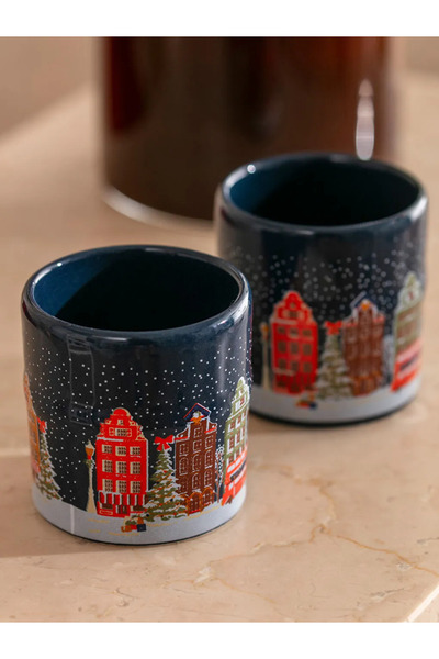 LC Waikiki Mixed Printed 2-Person Coffee Cups 90 ml