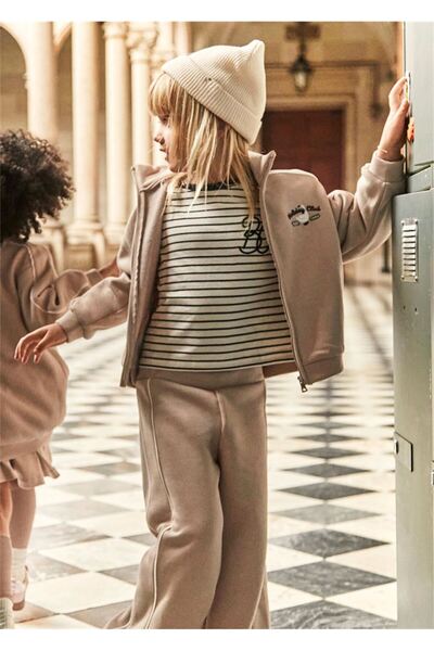 MAYORAL Детски комплект от спортен екип с колан, бежов 4897