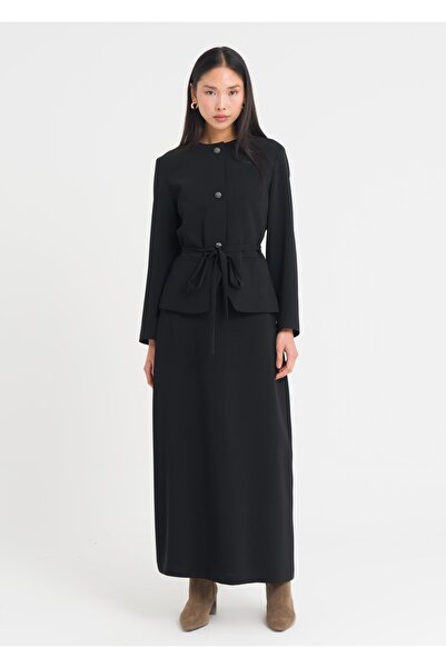 Armağan Ornamental Buttoned Skirt Suit