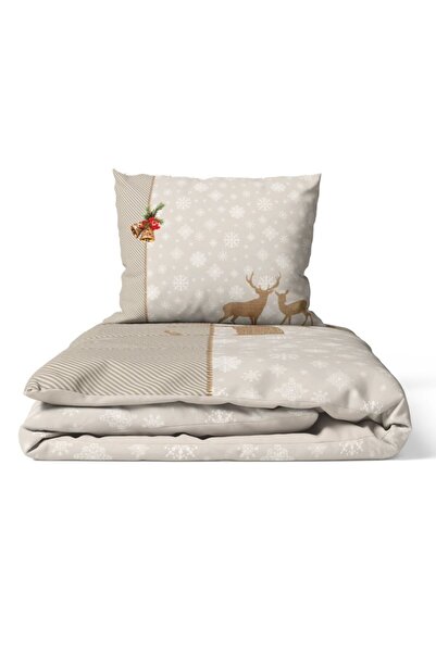 Club Cotton Χριστουγεννιάτικα τρισδιάστατα κλινοσκεπάσματα για 1 άτομο, 100% βαμβάκι ranforce, Bilbo