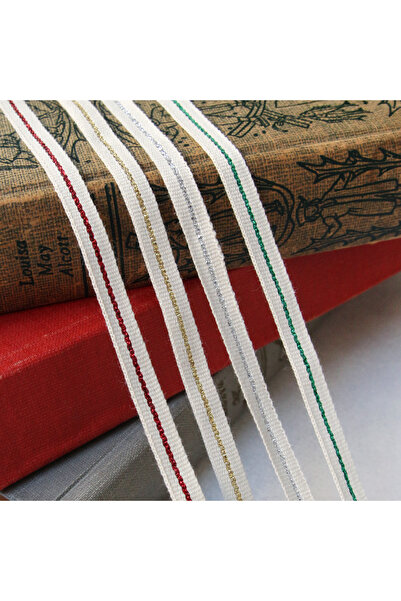 Bimotif شريط قطني فضي لامع، 7 ملم 5 أمتار