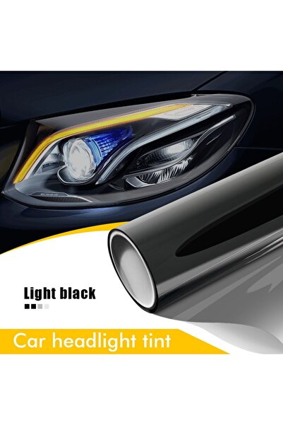 Choice فيلم تظليل المصابيح الأمامية للسيارة أسود فاتح 50 سم × 200 سم، فيلم في...