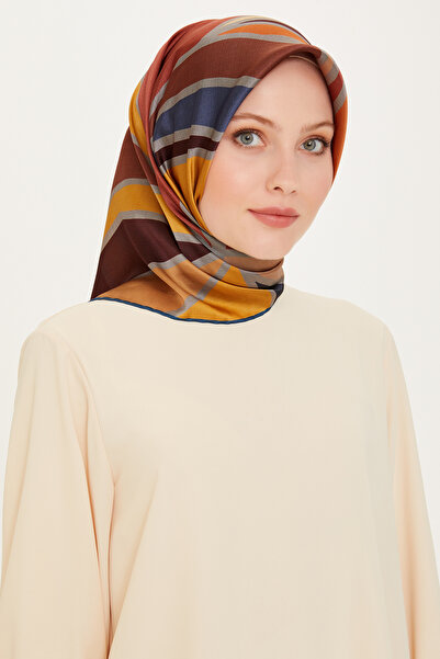 Armine Silk Scarf 9232D (Sura) (Nostalji̇)-03