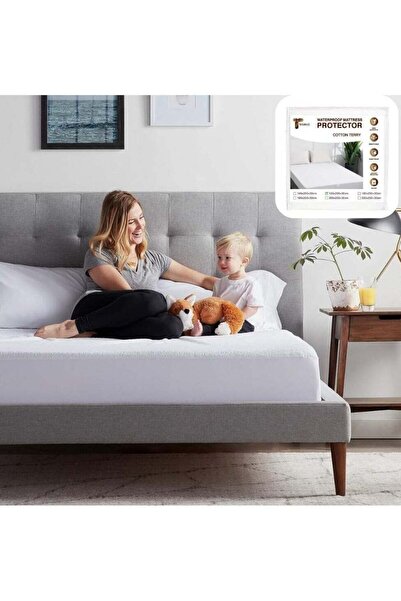 TEGRILO واقي مرتبة من القطن المقاوم للماء (120 × 200 × 30 سم)