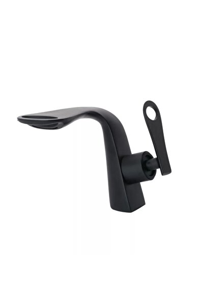 Trendy's Μπαταρία νιπτήρα, εγκατάσταση νιπτήρα μπάνιου, ματ μαύρο