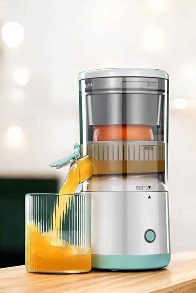 ZERO LAND TECHMRT Katı Meyve Sıkacağı Taşınabilir USB Şarjlı Pratik Paslanmaz (112354) Çelik Bıçaklı