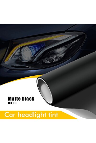 Choice فيلم تظليل المصابيح الأمامية للسيارة 50 سم × 200 سم أسود غير لامع 50 س...