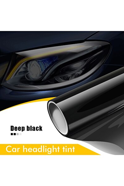 Choice فيلم تظليل المصابيح الأمامية للسيارة أسود غامق 50 سم × 200 سم، فيلم في...