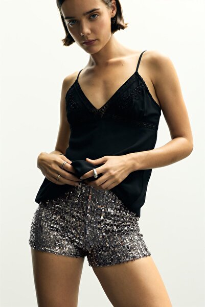 Pull & Bear Pullu şort