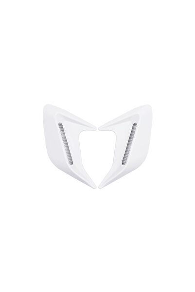 Microcase Universal Kaput Çamurluk Venti Izgarası Sağ Sol 2 Adet - Beyaz AL5394