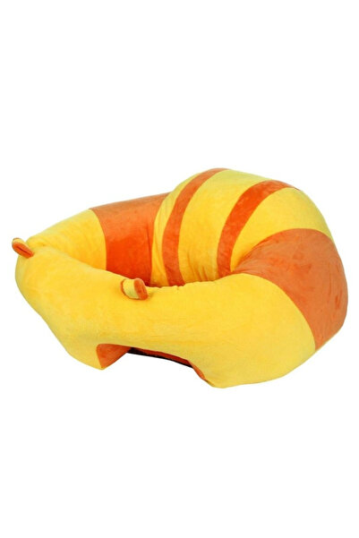 Krista Fotoliu pentru bebeluși 45 cm Învață să stai în pâlnie - galben cu por...