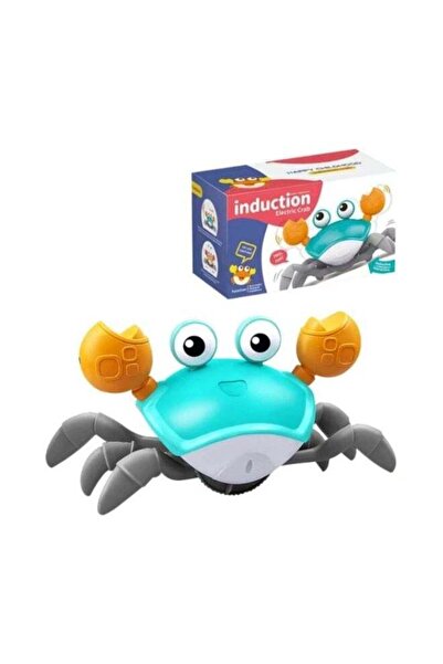 TEGRILO لعبة السلطعون الزاحف للأطفال، لعبة تعليمية موسيقية تفاعلية حسية (أخضر)