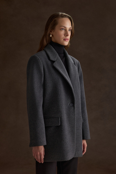 Aker Oversize Fit Kalın Ceket