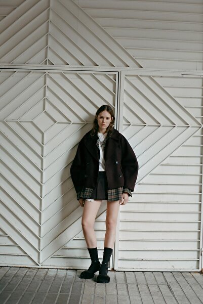 Pull & Bear Kısa kaşe kaban