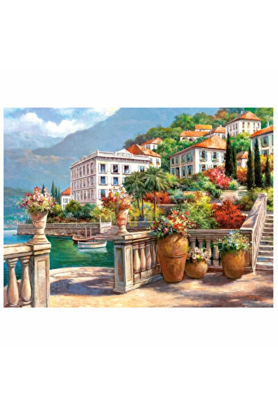 Krista Tablou pe pânză B23-31498 Goblen Diamante rotunde, 50 x 40 cm, Curte p...