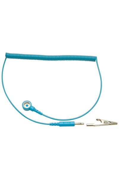 nonstat ESD Antistatik Spiralli Bileklik Kablosu