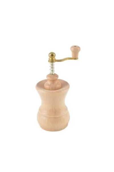Perfect Home Small Rubber Wood Pepper Mill