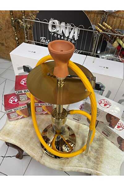 MEGAHED ÇELİK NARGİLE TAKIMI GOLD
