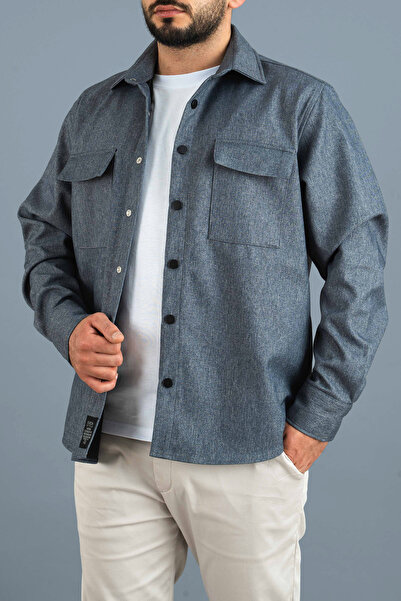 bombe Men's Transitional Casual Sports Cut Snap Coat Jacket Shirt