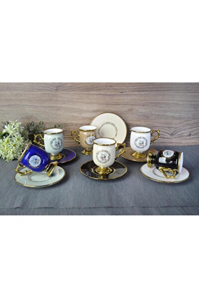 Paçi 6-Piece Stylish Designed Coffee Cup Set for Daily and Special Use