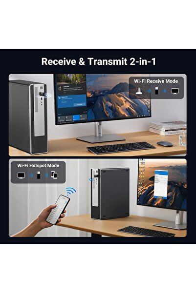 Ugreen AX900 WiFi Adapter, USB WiFi 6 Dongle, Dual Band 5GHz/2.4GHz, Built-in Driver for Windows 10/