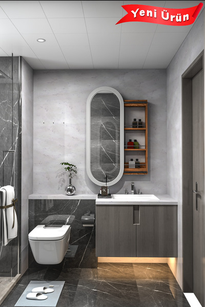 Platinreyon ÇOK AMAÇLI AYNALI TAKI DOLABI MDF KAPAK