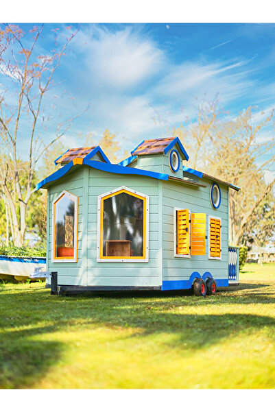MANDU Ahşap Çocuk Tinyhouse Oyun Evi
