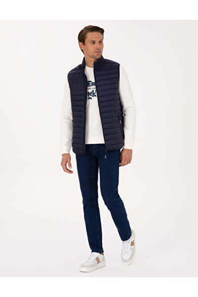 Pierre Cardin Lacivert Kapitone Yelek 50313897-VR033