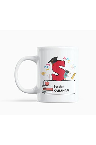 Nino Store Special Design Gift B Printed Mug for Teachers Starting with the Letter S