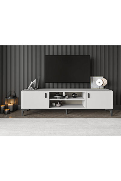 Storish Sardes Tv Sehpası 180 Cm Beyaz