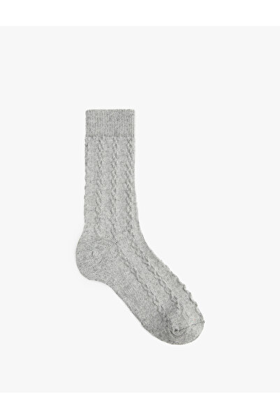 Koton Herringbone Textured Cotton Socks