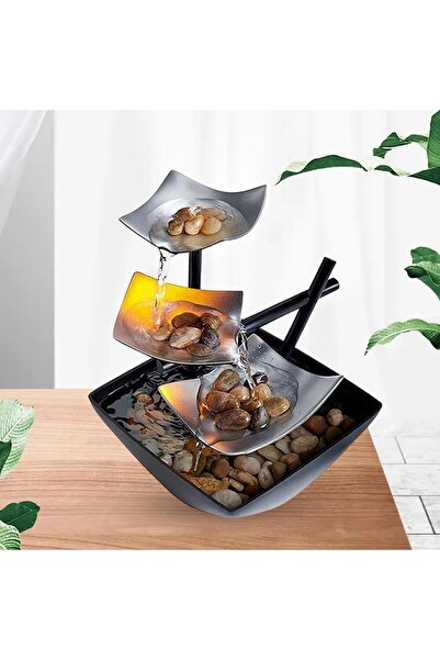 MACVI ® Therapeutic Fountain, Zen effect, soothing water, stones, automatic pump, decor