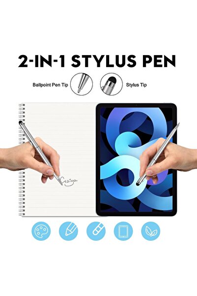 TERRIFI 15-pack 2-in-1 Stylus Pens for Touchscreens (Silver)