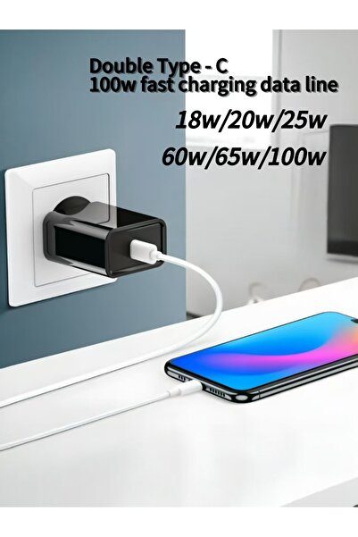 Generic 100W fast charging data cable suitable for Type-C mobile phones/ipads/Mac Books and other devices