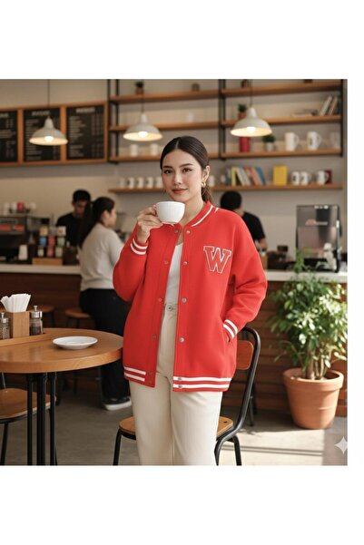 Cockatoo Unisex Embroidered College Knitwear Jacket Cardigan