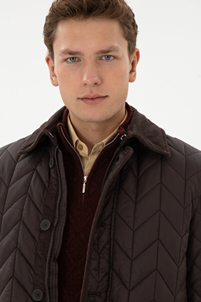 U.S. Polo Assn. Men's Dark Brown Coat 50311624-Vr084