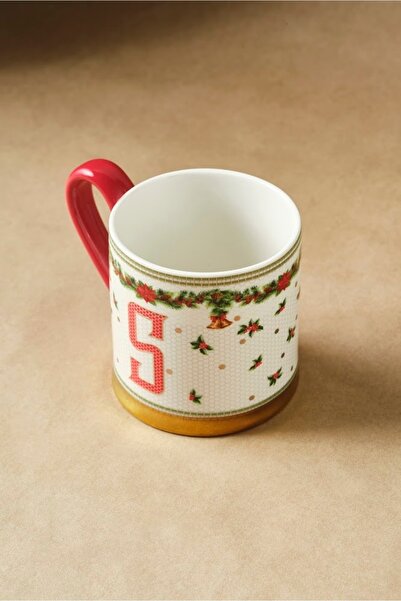 Karaca New Year Honeycomb Letter S Mug 330 ml