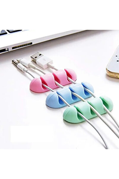 OEM Set of 3 Adhesive Silicone Cable Winder Holders