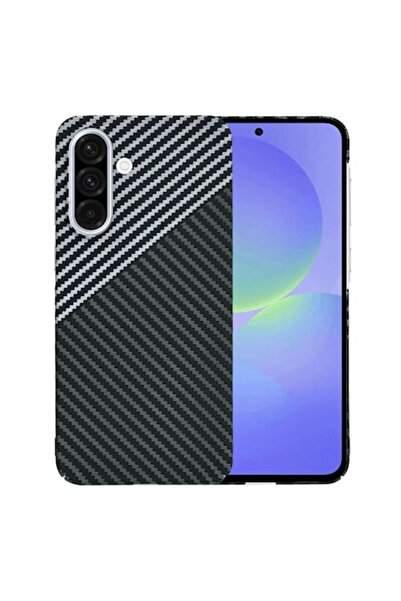 Stef's Cat Phone Case for Samsung Galaxy A36/A366, Carbonite FiberShell, Gray