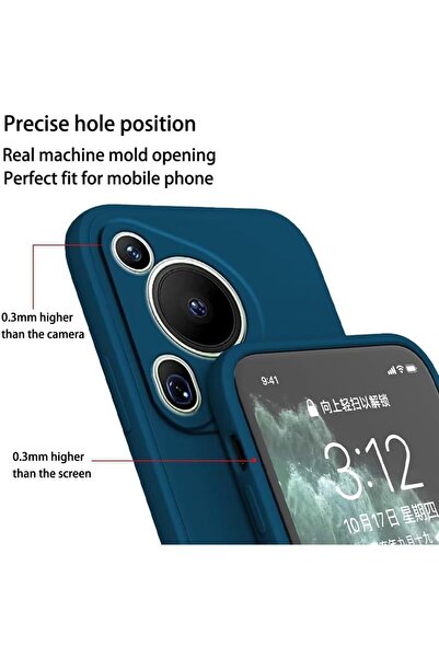 Flippy Husa Protectie, pentru Huawei Pura 70 Liquid Silicone Microfibra Incarcare Wireless Albastru