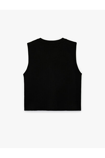 Koton Велосипедний комір з ґудзиками, трикотажний жилет з камінням