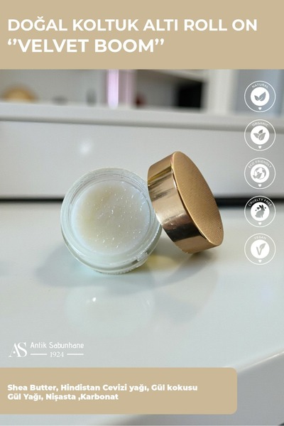AS ANTİK SABUNHANE 1924 Doğal Koltuk Altı Roll On – Velvet Boom