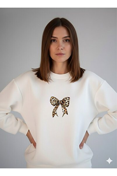 LORVEX Оверсайз жіночий светр з велосипедним коміром ЛЕОПАРДОВИЙ ВЗОРЕЦЬ З ПР...