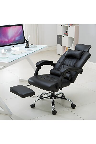 ZUIHAO Home Office Chair with Lumbar Support and Footrest, Adjustable Height,...