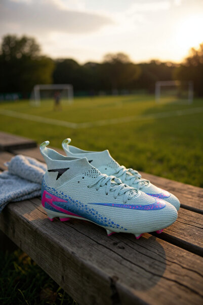 SHOUGO PROFESYONEL ÇORAPLI ÇİM SAHA VE HALISAHA Su Yeşili KRAMPON